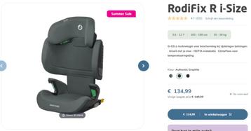 Maxi cosi rodifix R I-size (NIEUW!) beschikbaar voor biedingen