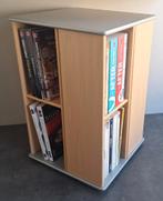 Roterende boekenkast/boek/cd/dvd-speler, Ophalen, 75 tot 150 discs, Zo goed als nieuw, Hout