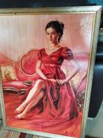 La dame en rouge, Antiek en Kunst, Ophalen of Verzenden