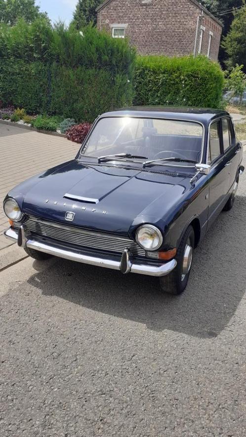 TRIUMPH 1300 TC, Auto's, Oldtimers, Particulier, Triumph, Benzine, Berline, 4 deurs, Handgeschakeld, Blauw, Zwart, Kunstmatig leder