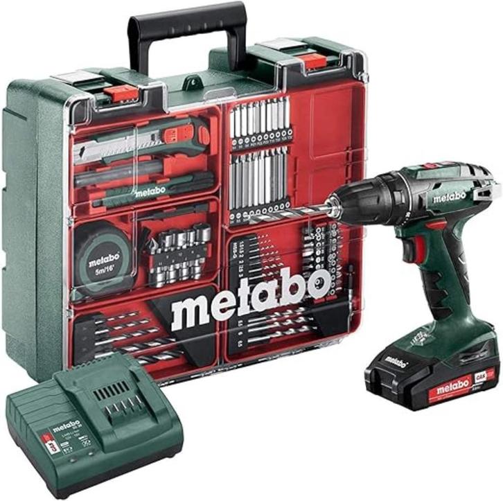 Metabo BS18 perceuse-visseuse sans fil 18V + 2 batteries, Doe-het-zelf en Bouw, Gereedschap | Boormachines, Nieuw, Boormachine