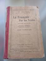 le français par les textes V Bouillot 17ème édition, Utilisé, Enlèvement ou Envoi