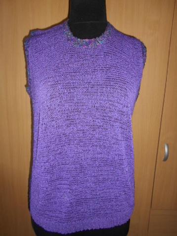 Top en jersey violet - Debardeur/Taille XL