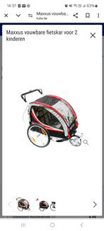 Fietskar voor 2 kindjes, Vélos & Vélomoteurs, Accessoires vélo | Remorques, Comme neuf, Enlèvement ou Envoi