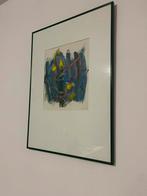 Abstract schilderij gesigneerd Lea trekels, Ophalen