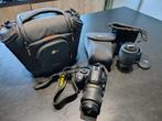 Nikon D3100 incl twee lenzen en accessoires, Audio, Tv en Foto, Ophalen, Gebruikt, Nikon