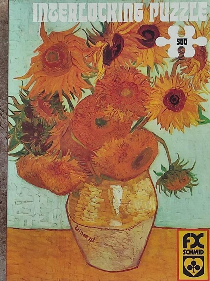 Puzzel "Zonnebloemen" van Vincent van Gogh 500 stukken TK., Hobby en Vrije tijd, Denksport en Puzzels, Zo goed als nieuw, Legpuzzel