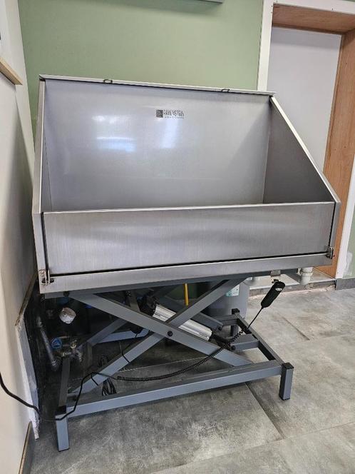 Ravenstein elektrisch bad 120x60 cm RVS met hoge spatwand, Dieren en Toebehoren, Honden-accessoires, Zo goed als nieuw, Ophalen