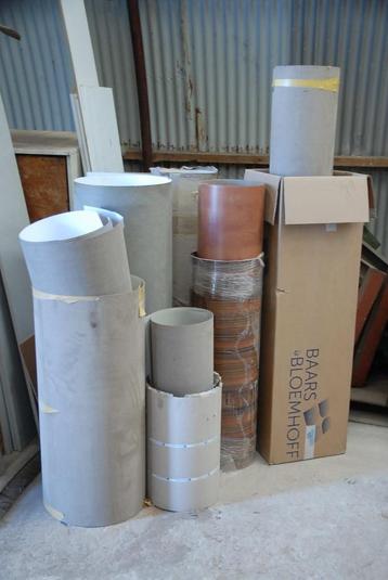 Div platen HDF Fineer, houtdessins en wit/creme beschikbaar voor biedingen