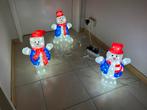 3x Kerstfiguur verlichting één keer gebruikt, Diversen, Ophalen, Zo goed als nieuw
