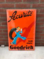 Goodrich emaille plaat, Verzamelen, Ophalen of Verzenden, Zo goed als nieuw, Reclamebord