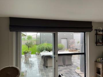 Vouwgordijnen, Huis en Inrichting, Stoffering | Gordijnen en Lamellen, Ophalen, Gebruikt, Bruin, 200 cm of meer