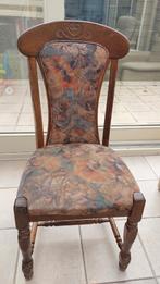 6 massieve eiken stoelen, Huis en Inrichting, Stoelen, Ophalen, Gebruikt, Hout