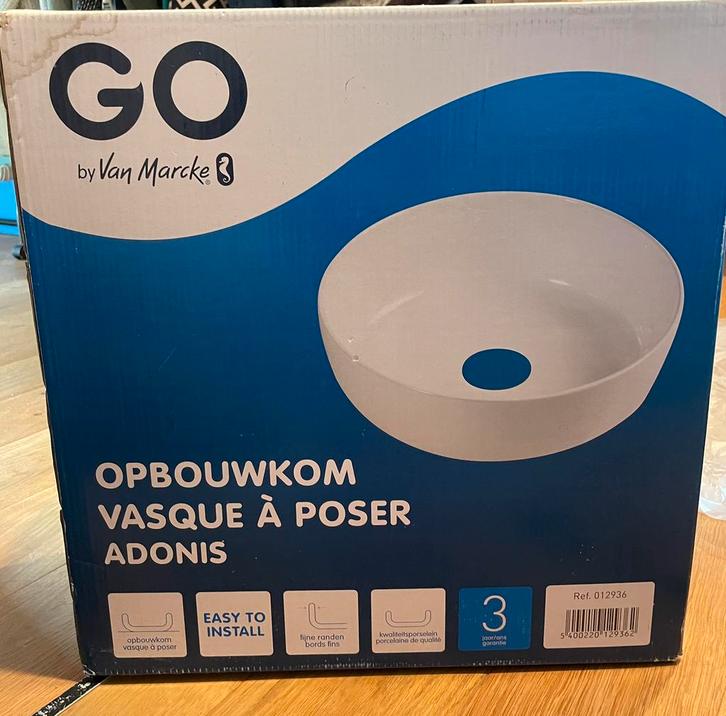 Waskommen 2 x nieuw!!, Huis en Inrichting, Badkamer | Badkamermeubels, Nieuw, Wasbak of Wastafel, Ophalen