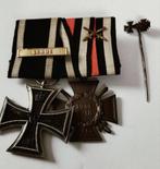 Duitse Somme medaille EKII IJzerenkruis Hindenburgkruis, Verzamelen, Ophalen of Verzenden, Landmacht, Lintje, Medaille of Wings
