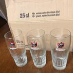 LOT caisse 12 verres Jupiler biconique 25cl, Nieuw, Glas of Glazen, Ophalen of Verzenden, Jupiler