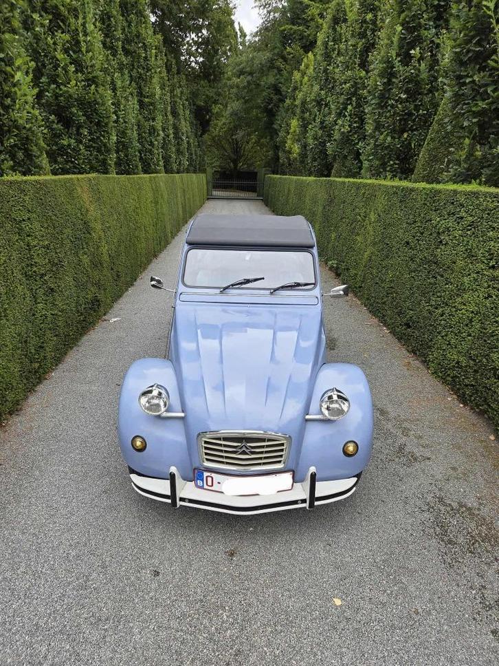 Citroën 2 CV 1987, Auto's, Oldtimers, Particulier, Citroën, Benzine, Cabriolet, 5 deurs, Handgeschakeld, Blauw, Stof, Ophalen