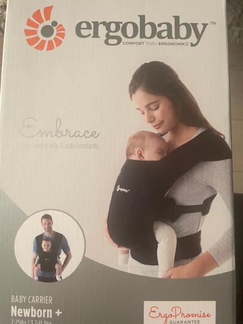 Zwarte draagzak voor baby's van Ergobaby, Kinderen en Baby's, Babydragers en Draagdoeken, Nieuw, Draagzak, Buik, Overige merken