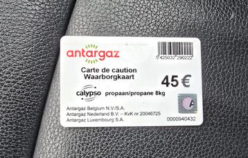 Waarborgkaart twv 45 euro gasfles groen Antargaz beschikbaar voor biedingen