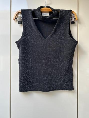 Pimkie zwarte tanktop met pailletten - Maat M beschikbaar voor biedingen