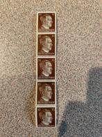 Adolf Hitler rij van 5 zie foto s voor detail ongestempeld, Ophalen of Verzenden