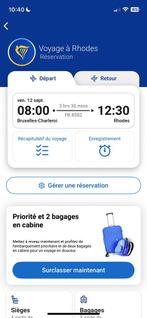 Billets d’avion pour 2 a Rhodes, Tickets en Kaartjes, Overige Tickets en Kaartjes, Twee personen