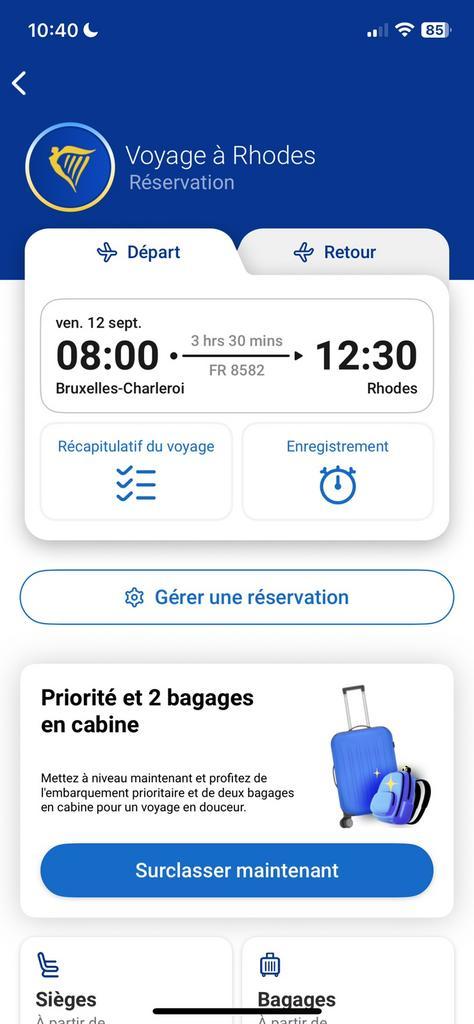Billets d’avion pour 2 a Rhodes, Tickets en Kaartjes, Overige Tickets en Kaartjes, Twee personen