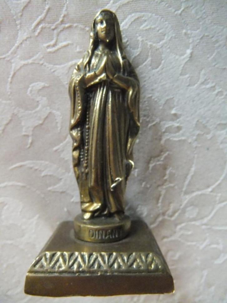 mariabeeldje ,koper, Antiek en Kunst, Antiek | Religieuze voorwerpen, Ophalen of Verzenden