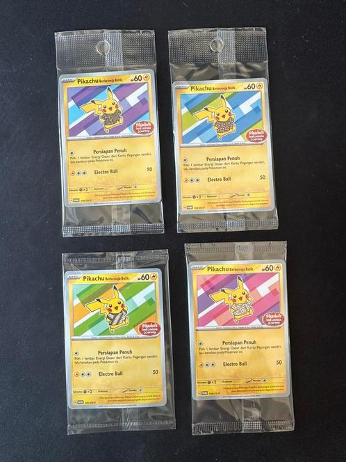 Pikachu Batik complete set - Indonesia Journey, Hobby en Vrije tijd, Verzamelkaartspellen | Pokémon, Nieuw, Ophalen of Verzenden