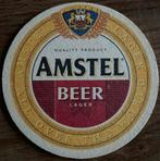 Sous-verre AMSTEL/LAGER BEER, Enlèvement ou Envoi, Comme neuf, Sous-bock, Amstel
