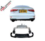 RS3 BUMPER Diffuser | AUDI A3 8V | 2016-2019 | SLINE Sedan, Auto-onderdelen, Nieuw, Achter, Bumper, Audi