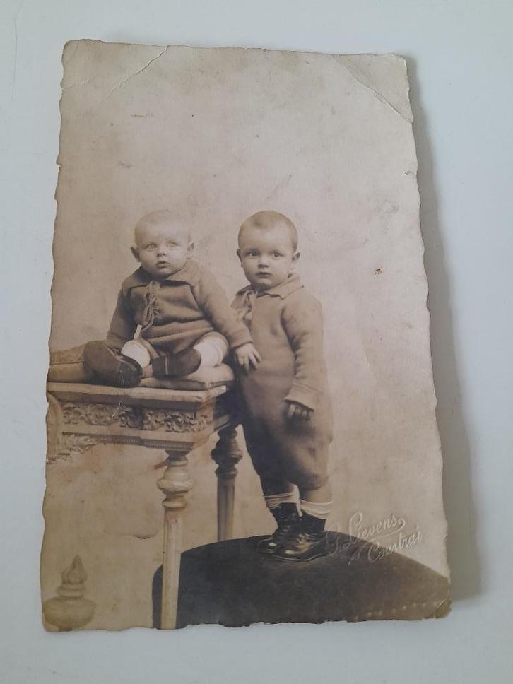 Postkaart - studioportret 2 kinderen / baby´s, 1930, Verzamelen, Postkaarten | Themakaarten, Ongelopen, 1920 tot 1940, Kinderen