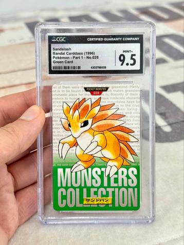 1996 Pokemon Sandslash Bandai Japanese CGC-9.5 Zeldzaam ! beschikbaar voor biedingen