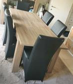 Eettafel + 6 stoelen, Ophalen, Gebruikt, Moderne, 6 tot 8 stoelen