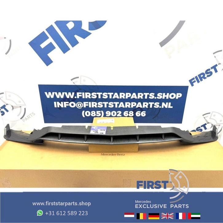 W206 C43 AMG BUMPER CARBON LOOK SPOILER LIP PERFORMANCE C KL, Auto-onderdelen, Overige Auto-onderdelen, Mercedes-Benz, Gebruikt