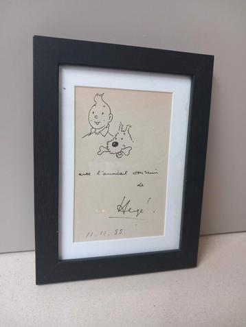 Dedicasse Tintin - Hergé beschikbaar voor biedingen