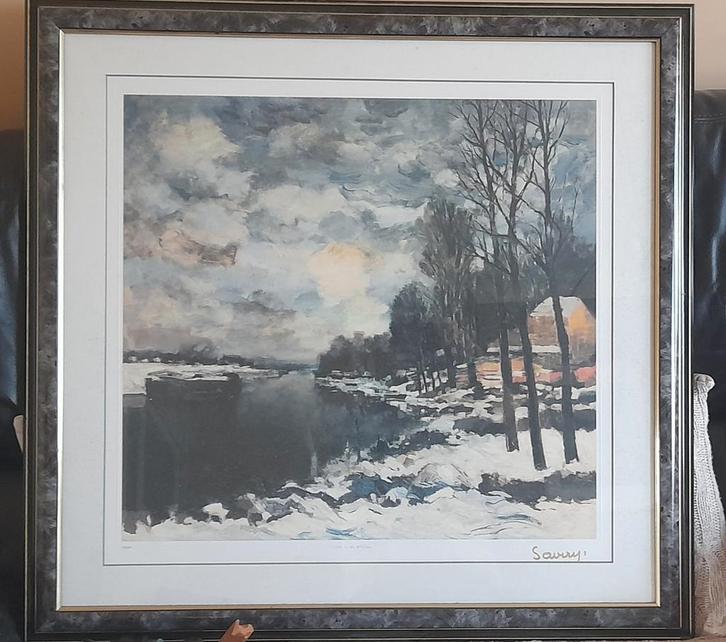 2 lithographies d'Albert Saverys, Antiquités & Art, Art | Peinture | Classique, Enlèvement