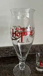 Bierglas Hopus + klein glaasje voor het laatste van de fles, Verzamelen, Glas en Drinkglazen, Nieuw, Ophalen of Verzenden, Bierglas