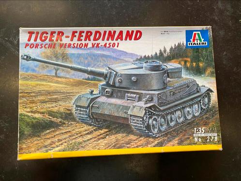 Tiger Ferdinand - Italeri 1/35, Hobby en Vrije tijd, Modelbouw | Auto's en Voertuigen, Tank, 1:32 tot 1:50, Italeri, Ophalen of Verzenden