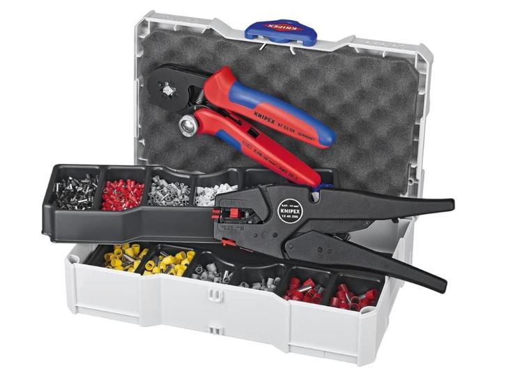 KNIPEX 97 90 10 Krimpassortiment voor kabeleinden 265 mm, Doe-het-zelf en Bouw, Gereedschap | Handgereedschap, Zo goed als nieuw