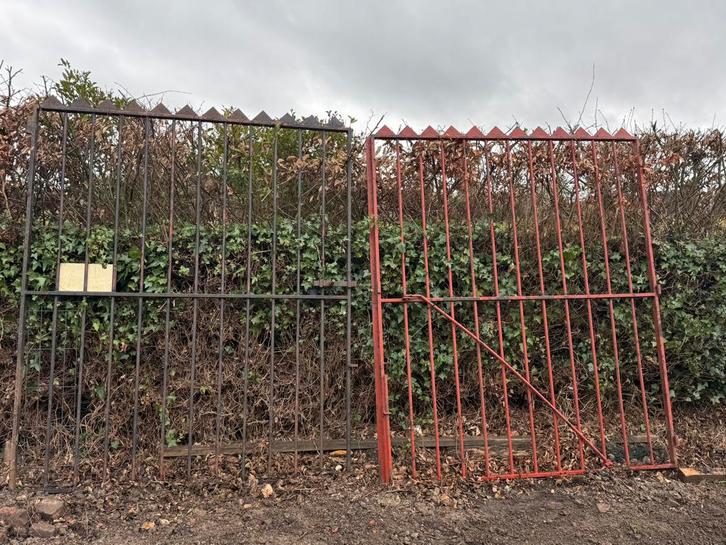 Hekken/poort 350 x 210h, Tuin en Terras, Tuinhekken en Hekwerk, Gebruikt, Ophalen