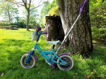 Kinderfiets met duwstang  beschikbaar voor biedingen