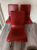 Te Koop: Keukenstoelen Design, Huis en Inrichting, Stoelen, Ophalen, Modern Design, Leer, Zo goed als nieuw