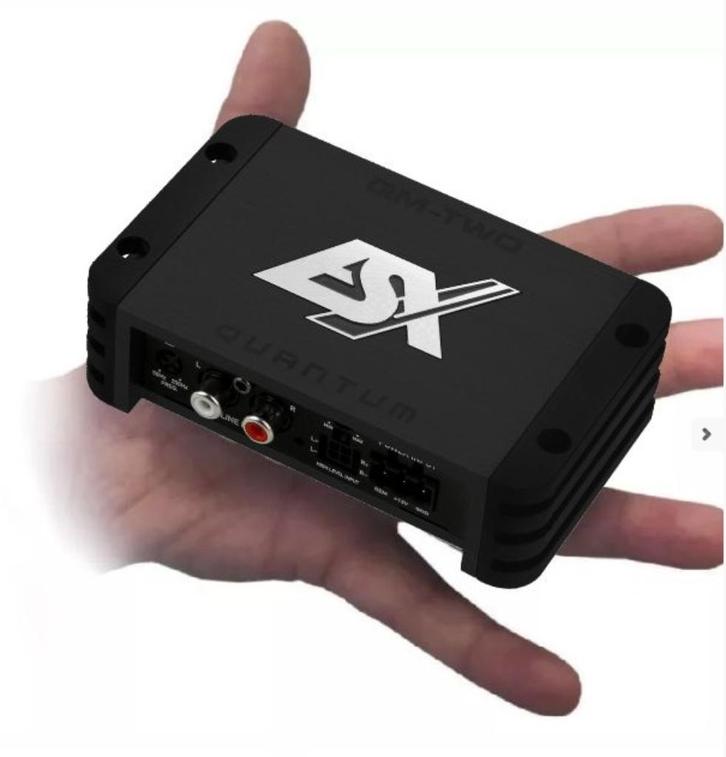 ESX Quantum QM-TWOV3 2 kanaals / mono mini versterker, Auto diversen, Autospeakers, Nieuw, Ophalen of Verzenden