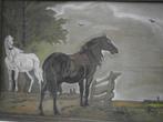 Houten paneel met paarden, Ophalen, Gebruikt