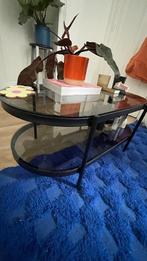 glazen koffietafel, Huis en Inrichting, Ophalen, 50 tot 100 cm, Zo goed als nieuw, Glas