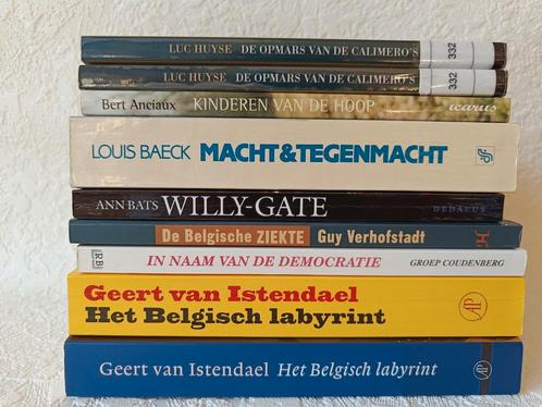 8 boeken over de Belgische politiek: van Istendael e.a., Livres, Politique & Société, Comme neuf, Politique, Enlèvement ou Envoi