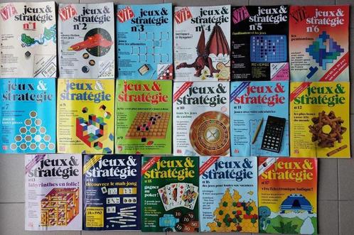 Science et Vie  - Jeux et stratégie nr 1 à 17 - 1980 à 1982, Livres, Journaux & Revues, Comme neuf, Science et Nature, Enlèvement ou Envoi