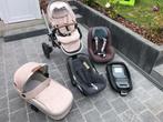 Poussette maxicosy 3 en 1 + siege auto Pearl + familyfix, Kinderen en Baby's, Kinderwagens en Combinaties, Ophalen, Gebruikt, Met autostoeltje