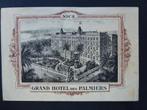 ancienne publicité Nice Grand Hotel des Palmiers, France, Non affranchie, Envoi